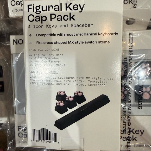 North Pink Paw Key Cap Pack - Picture 4 of 4